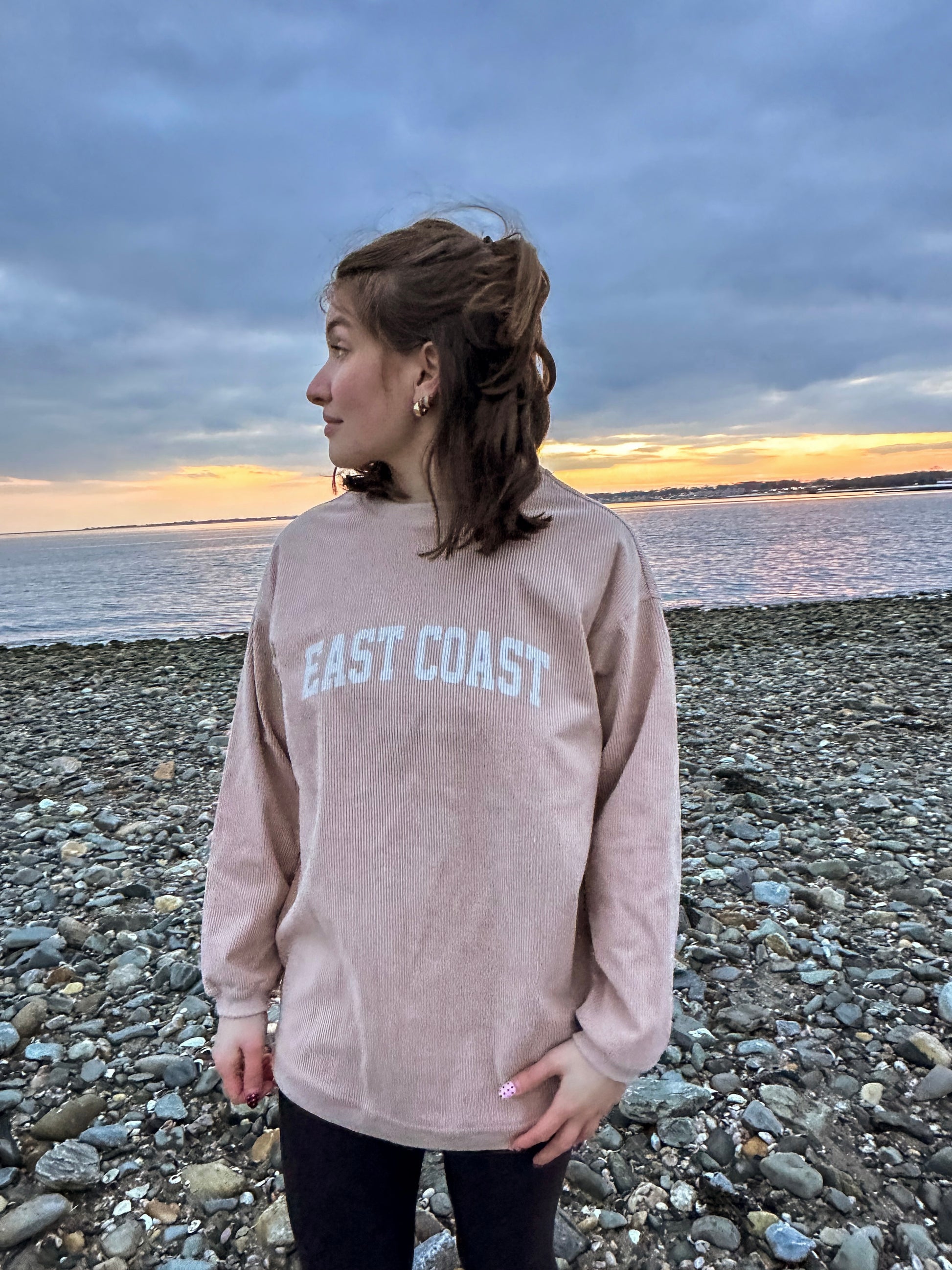 East Coast Corded Crewneck