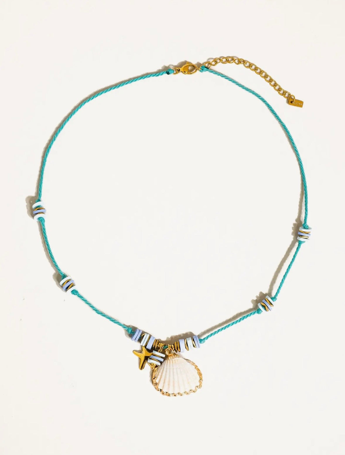18k Gold plated Shell Rope Necklace