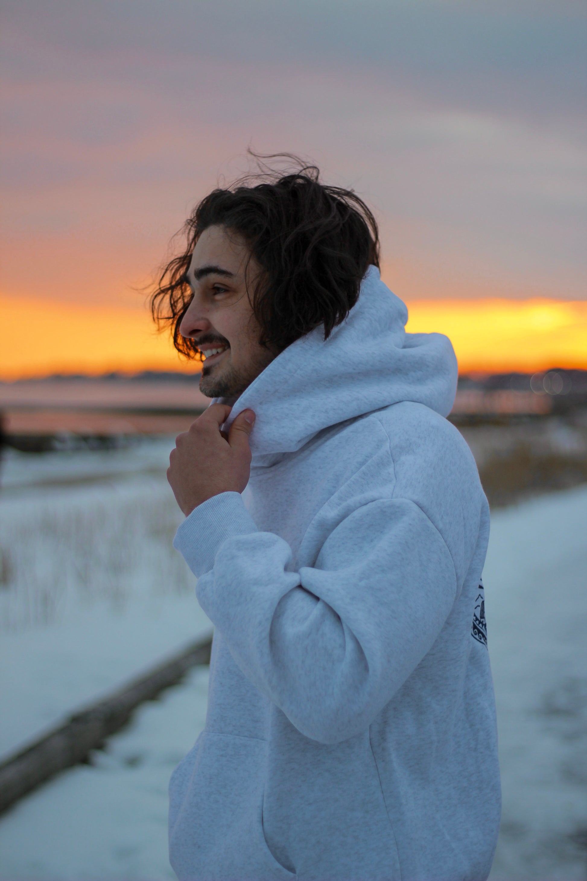 Seashell Scene Hoodie (Atlantic Mist Color)